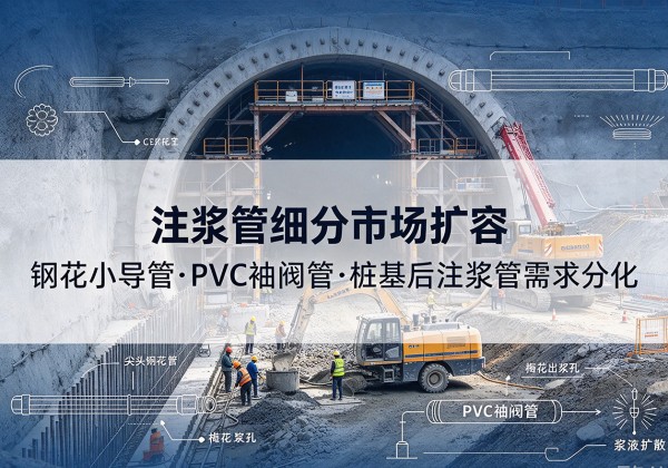 古冶注浆管细分市场扩容，隧道钢花小导管、PVC 袖阀管、桩基后注浆管需求分化